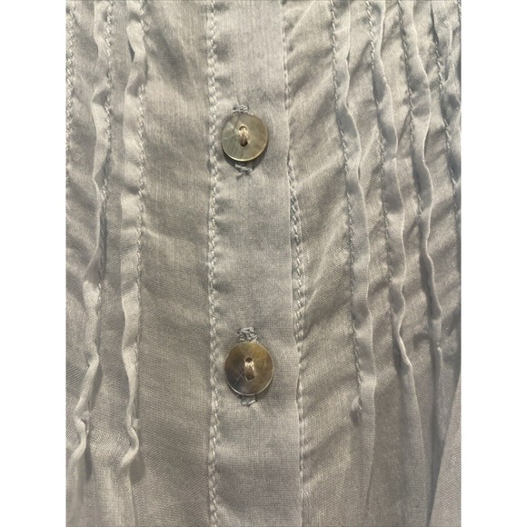 Love Stitch Lt. Blue Tank Top Embroidered Detail Front & Back Preowned Size S - Picture 5 of 9